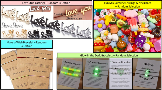 Jewelry: Glow in the Dark, Make A Wish, Love & Fun Mix Random Selection